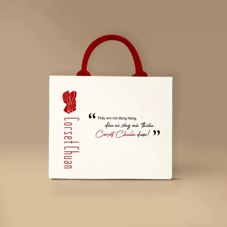 In tên chữ hoặc Slogan lên túi