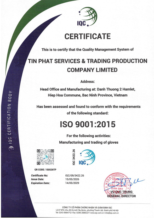 Chứng nhận ISO 9001:2015