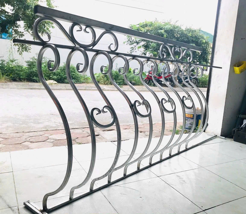 Thi công lan can sắt