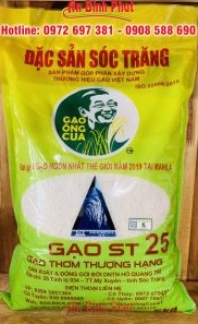Gạo Ông Cua ST25 chính hãng
