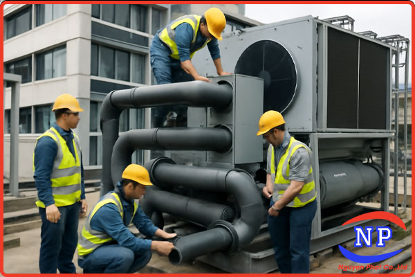 Lắp đặt hệ thống Chiller