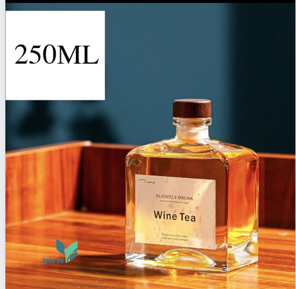 Chai thủy tinh nắp mộc