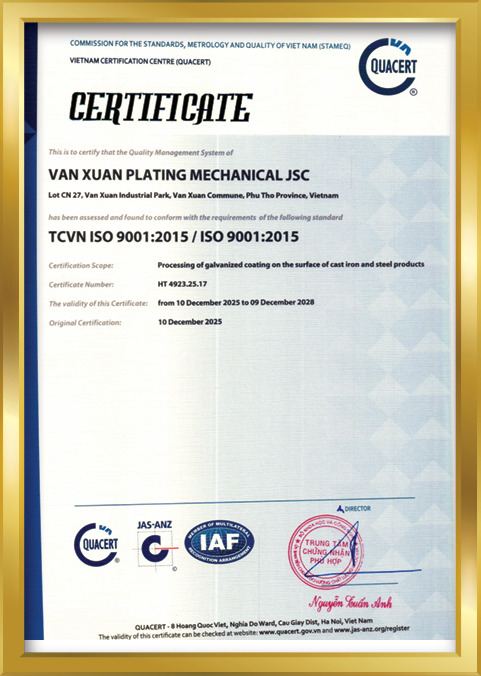 Chứng nhận ISO 9001:2015