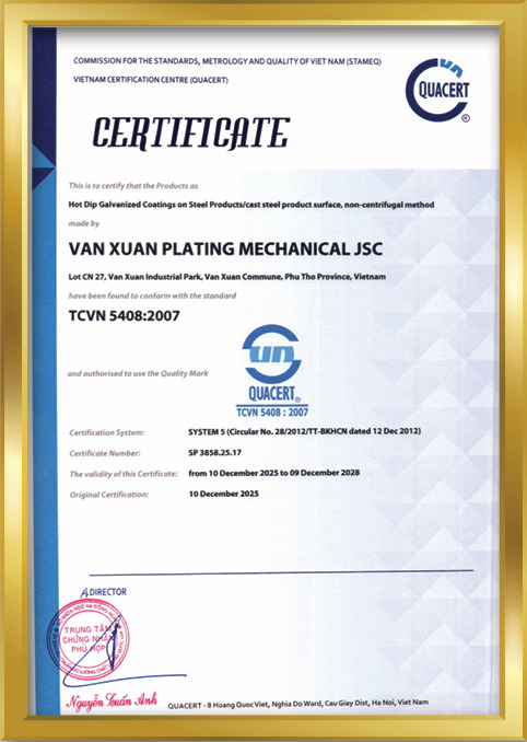 Chứng nhận TCVN 5408:2007