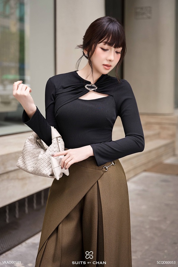 Áo Sienna tay dài cutout