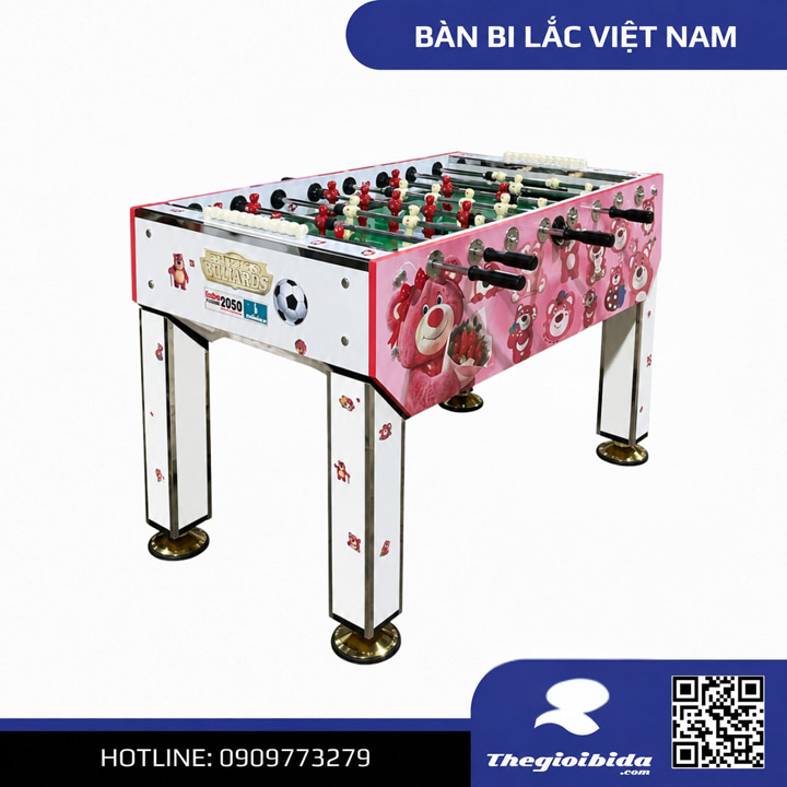 Bàn bi lắc Việt Nam màu hồng