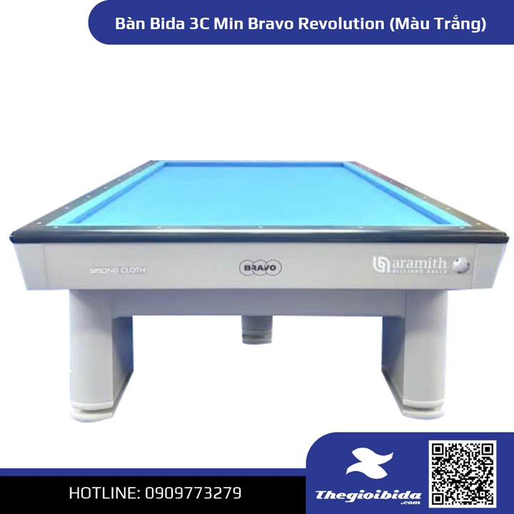 Bàn Bida 3C Min Bravo Revolution (Màu Trắng)