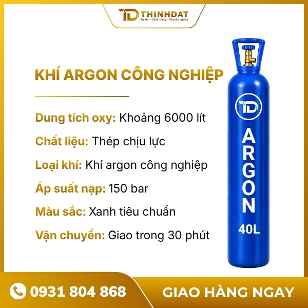 Khí Argon công nghiệp