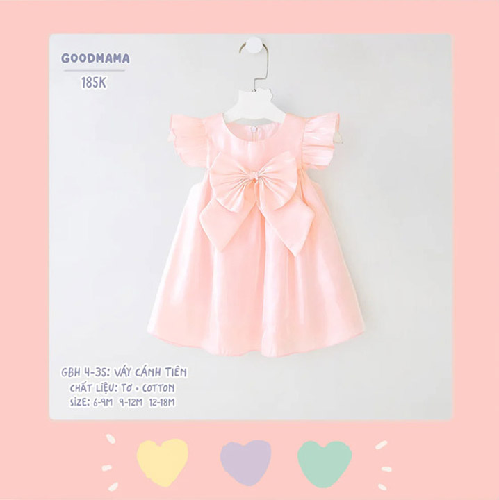 GBH4-35 váy cánh tiên Goodmama chất liệu tơ và Cotton