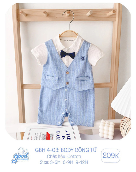 GBH4-03 Body công tử Goodmama chất liệu Cotton