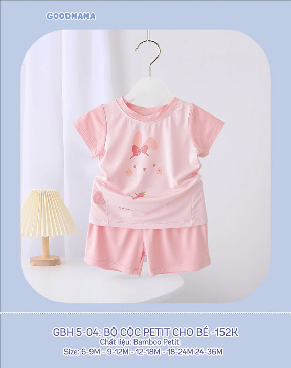 GBH5 - 04: Bộ cộc PETIT cho bé