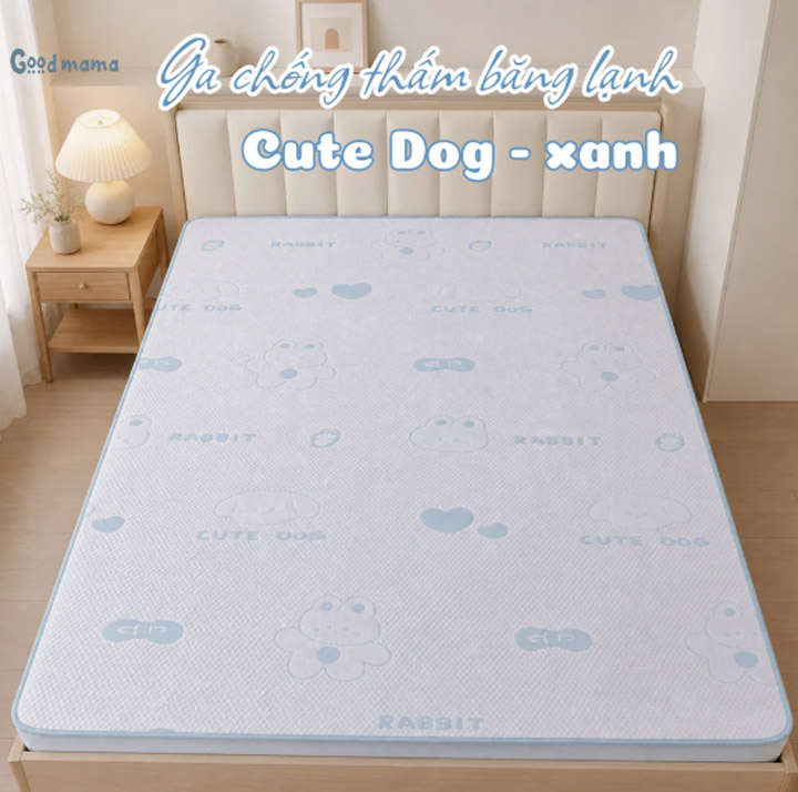 Ga Chống Thấm Băng Lạnh - Cute Dog Xanh