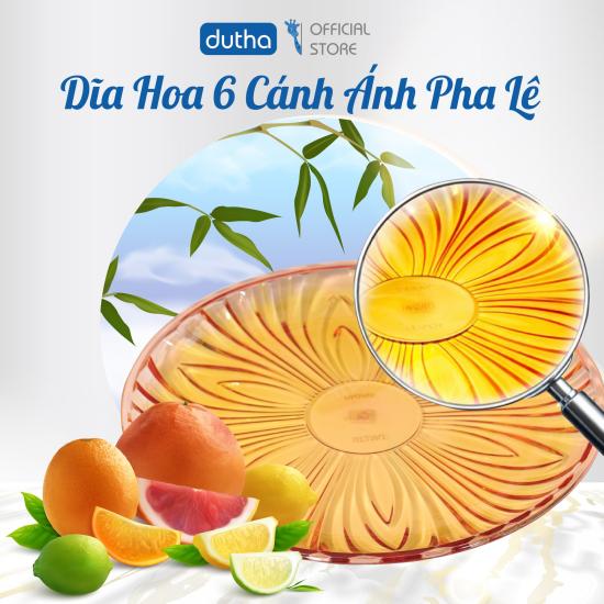 Dĩa Hoa 6 Cánh - ánh Pha Lê