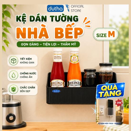 Kệ Dán Vuông Sọc Dutha - Size M