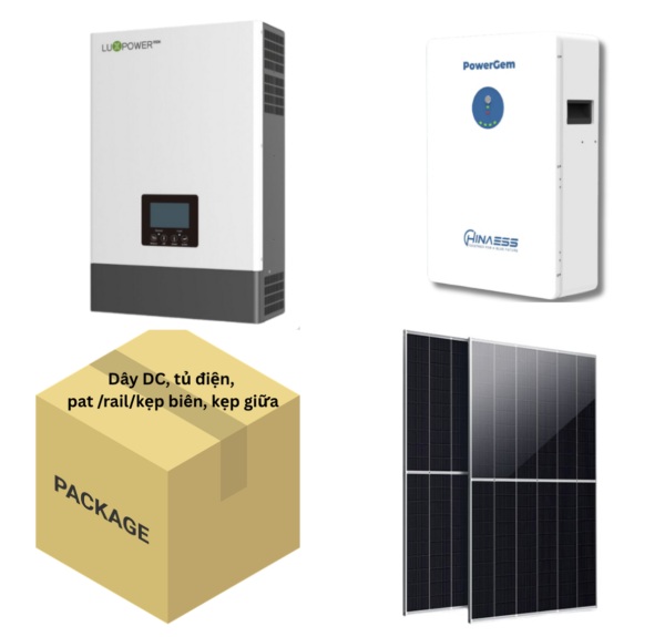 Combo DIY điện năng lượng mặt trời 5kW