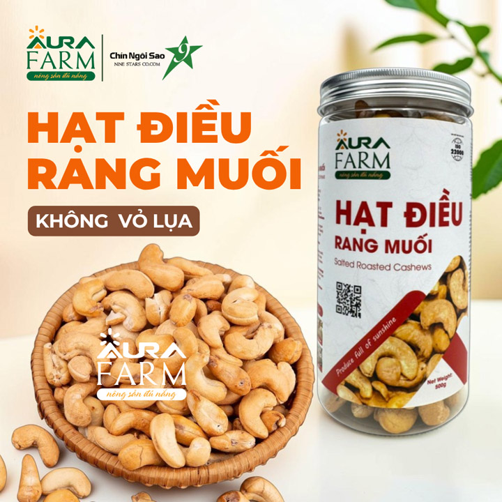 Hạt điều rang muối không vỏ lụa