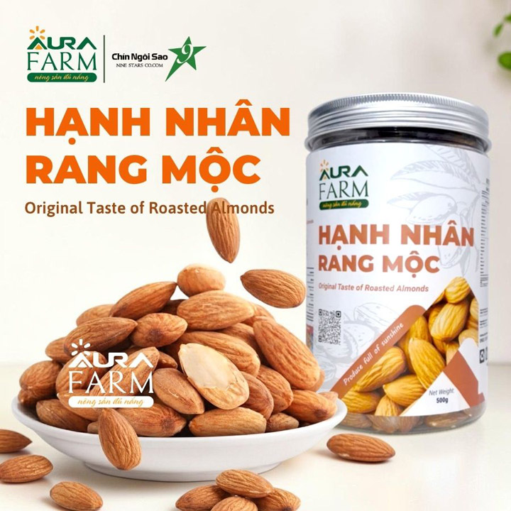 Hạnh nhân rang mộc