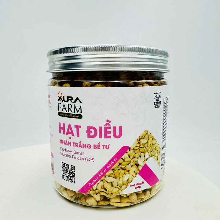 Hạt điều nhân trắng bể tư