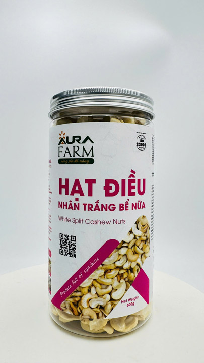 Hạt điều nhân trắng bể nửa