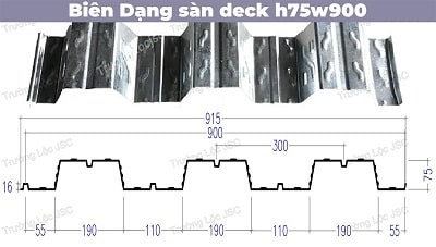 Sàn deck H75W900