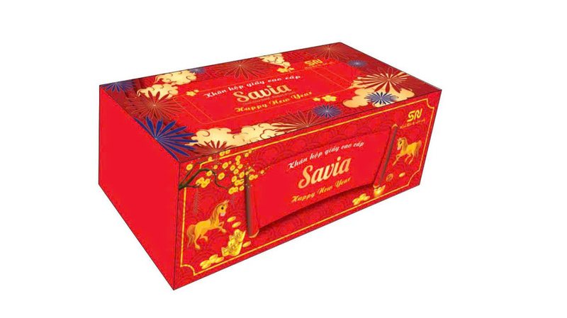 Khăn hộp giấy cao cấp Savia