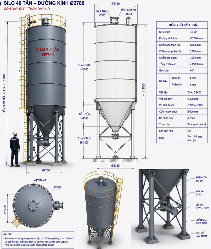 Silo 40 tấn