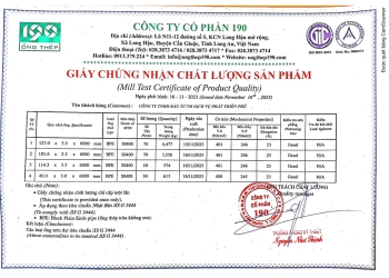 Chứng nhận chất lượng sản phẩm