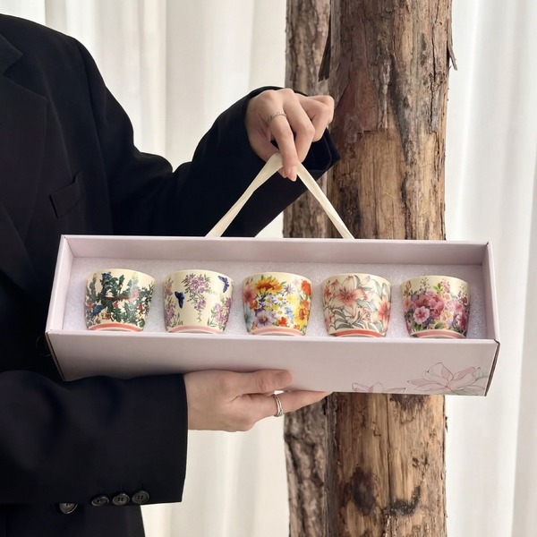 Bộ cốc quà tặng gốm sứ