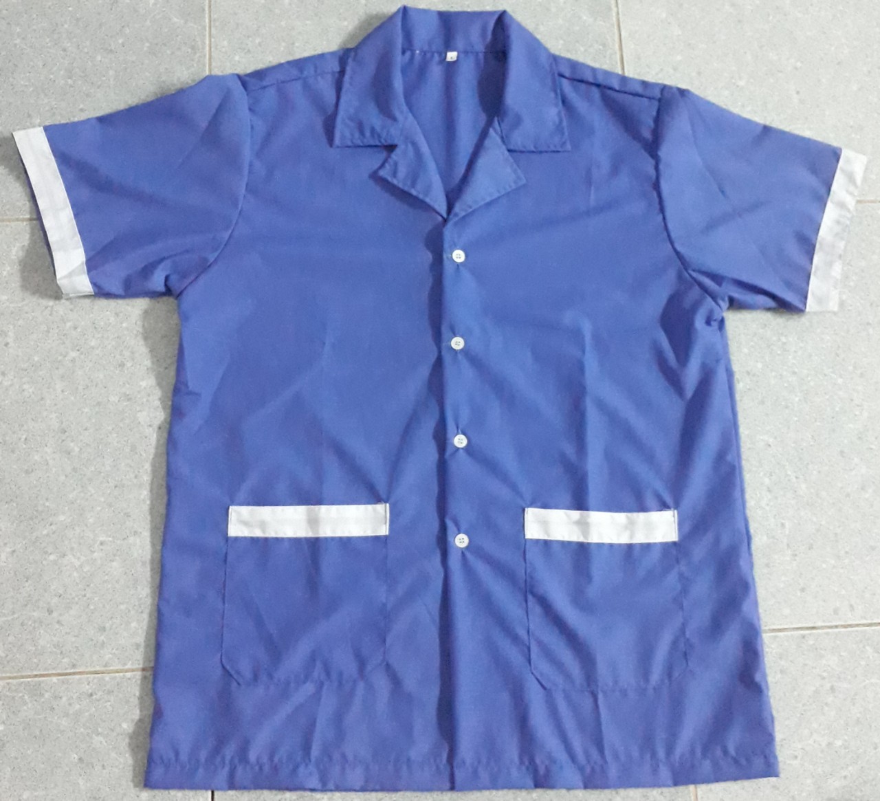 áo tạp vụ vải Kate
