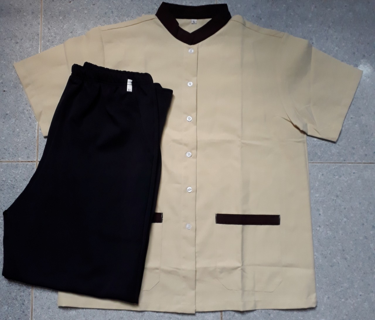 Bộ tạp vụ vải Kate