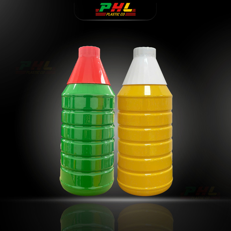 Chai PET 900ml tròn vai xuôi