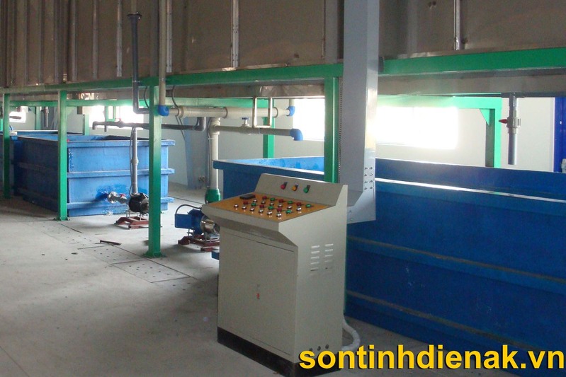 Bể hóa chất xử lý bề mặt sơn