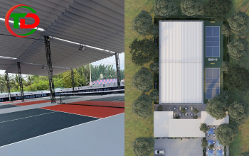 Thi công sân pickleball