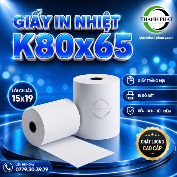 Giấy in nhiệt K80*65