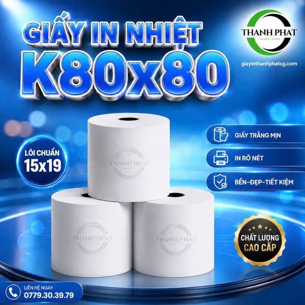 Giấy in nhiệt K80*80