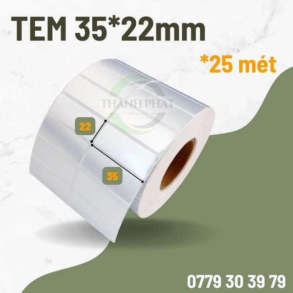 Tem in nhiệt 35*22mm