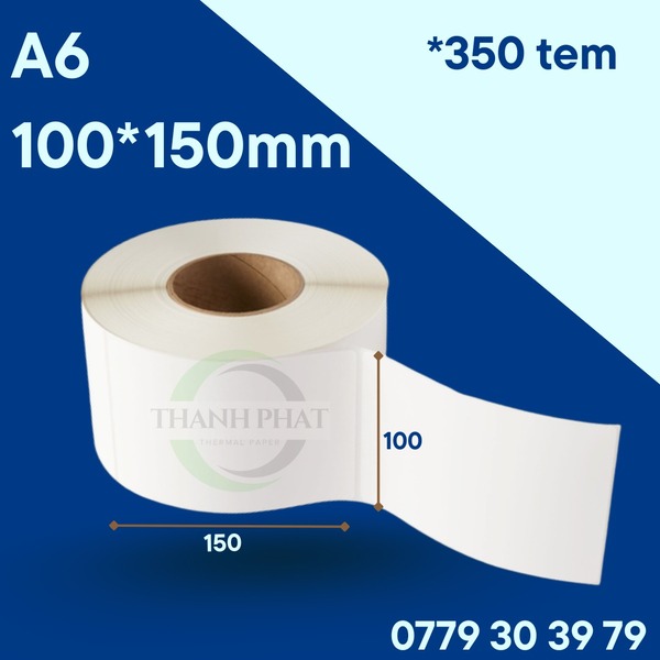 Tem vận đơn A6 - 100*150mm dạng cuộn