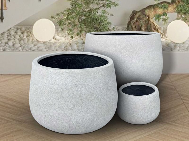 Chậu cây dáng tròn