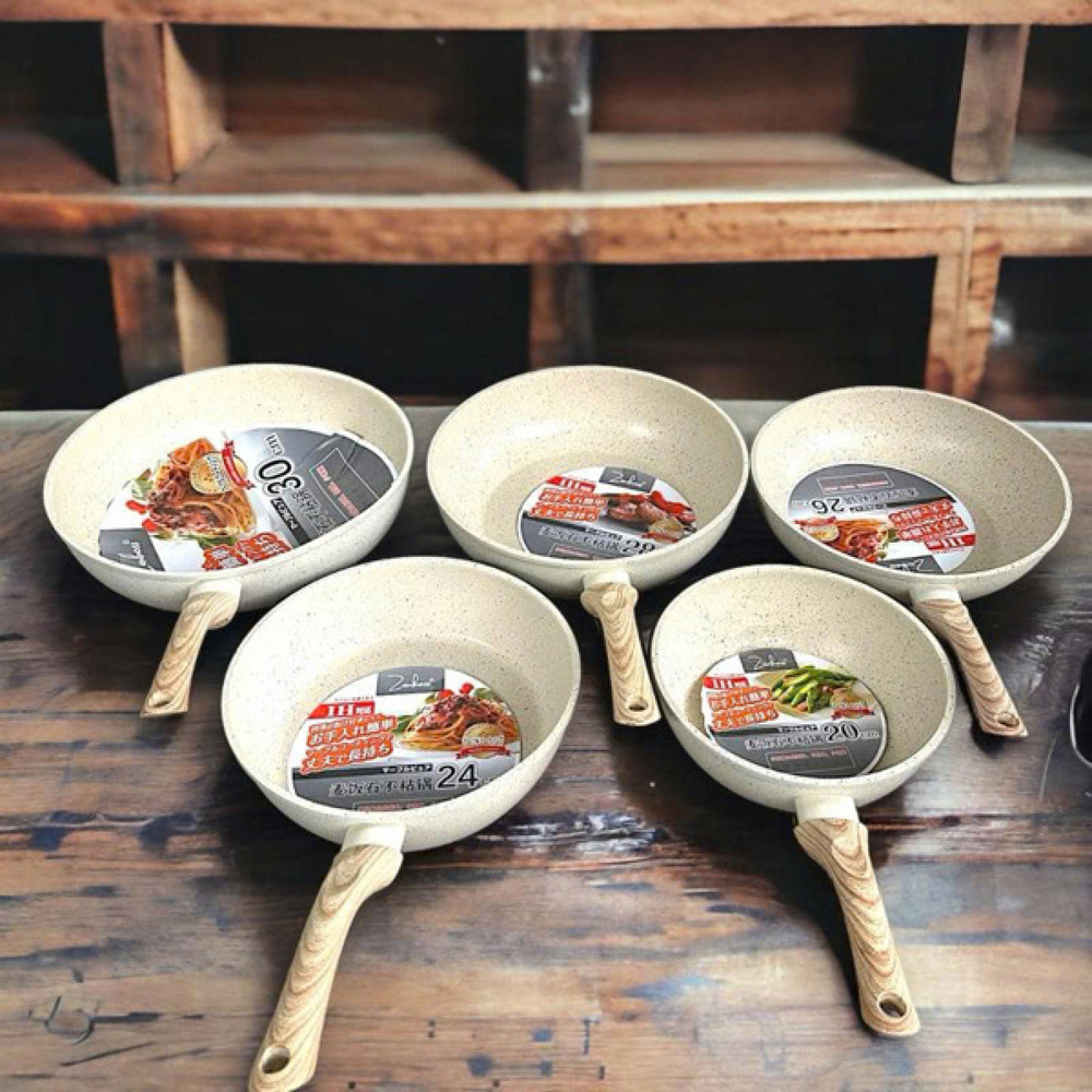 Chảo đá nhật chống dính vân đá 24cm