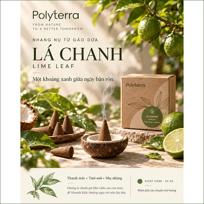 Nhang Nụ Gáo Dừa Hương Lá Chanh