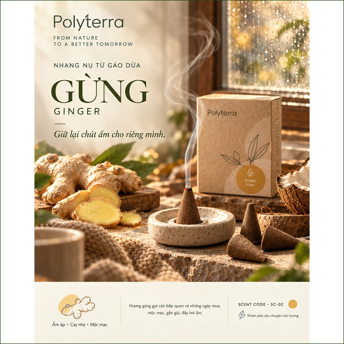 Nhang Nụ Gáo Dừa Hương Gừng