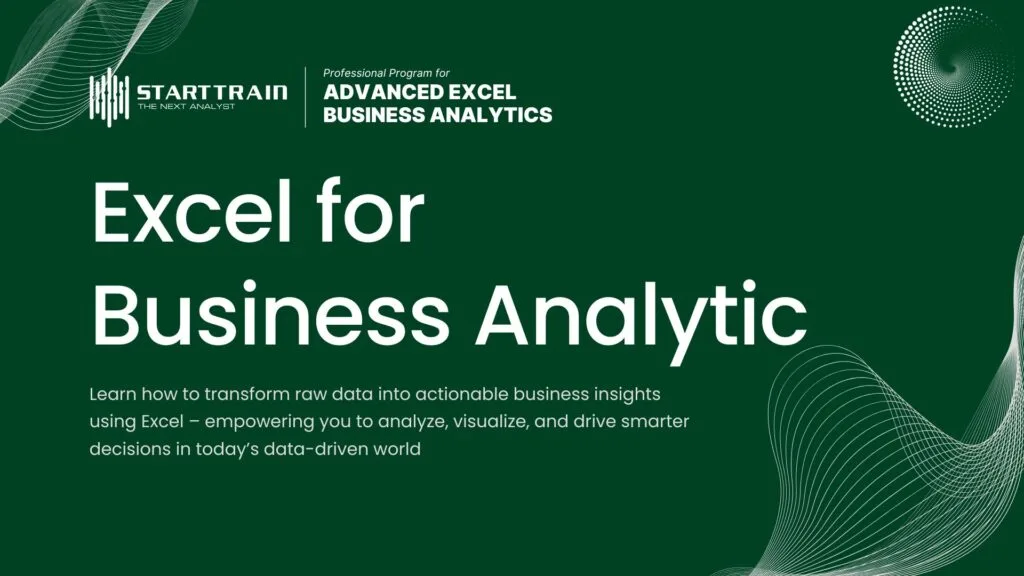 Excel for Business Analytics