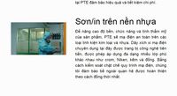Sơn in trên nền nhựa