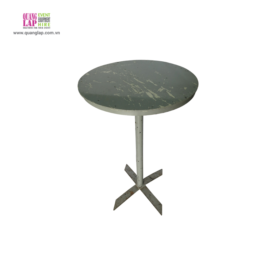 Bàn Cocktail chân trụ sắt
