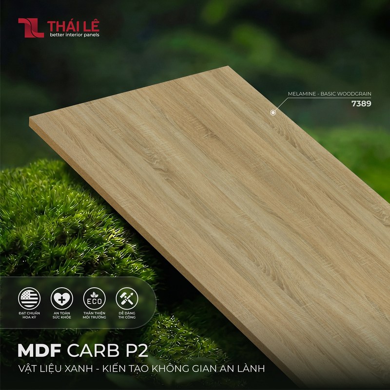 Ván gỗ MDF Carb P2