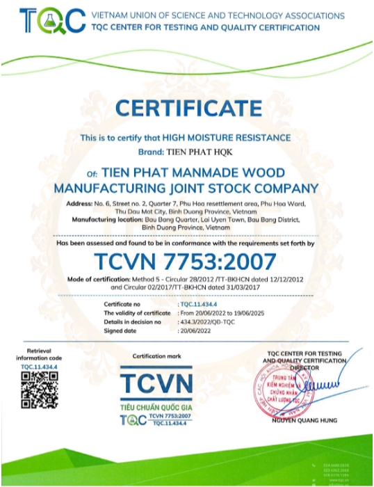 Chứng nhận TCVN 7753:2007