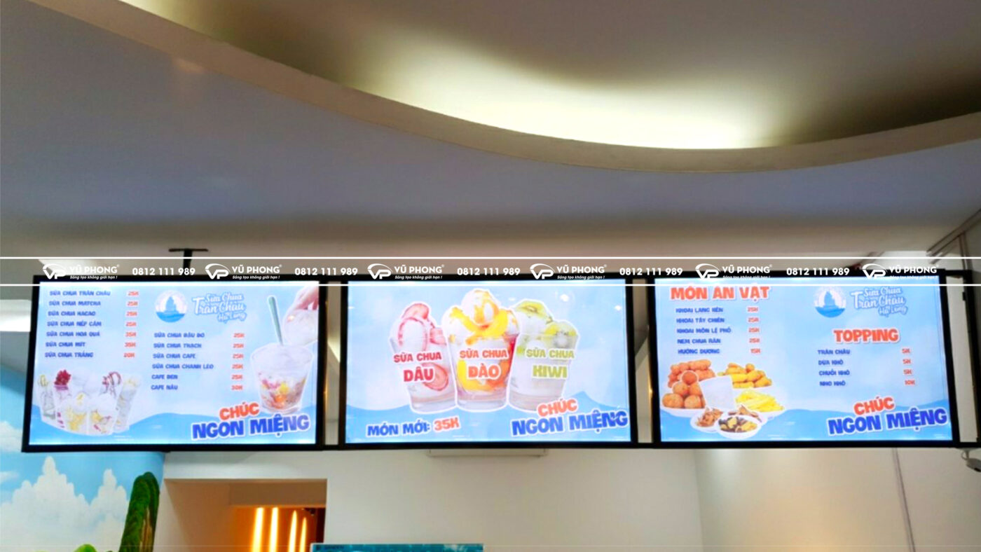 Biển quảng cáo tranh điện Mica siêu mỏng