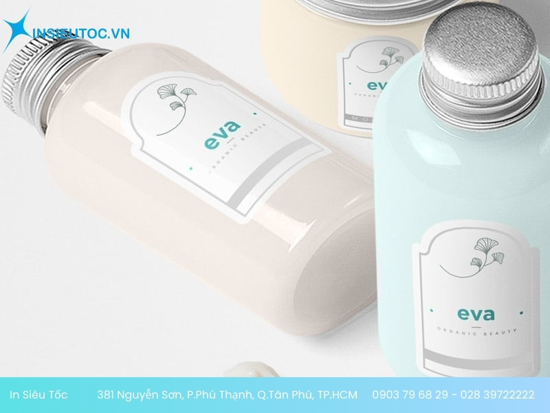 In tem nhãn  dán sản phẩm sữa tắm