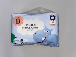Tã quấn em bé Hello B Triple care Size M-30 miếng