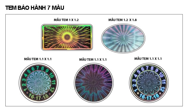 In tem bảo hành